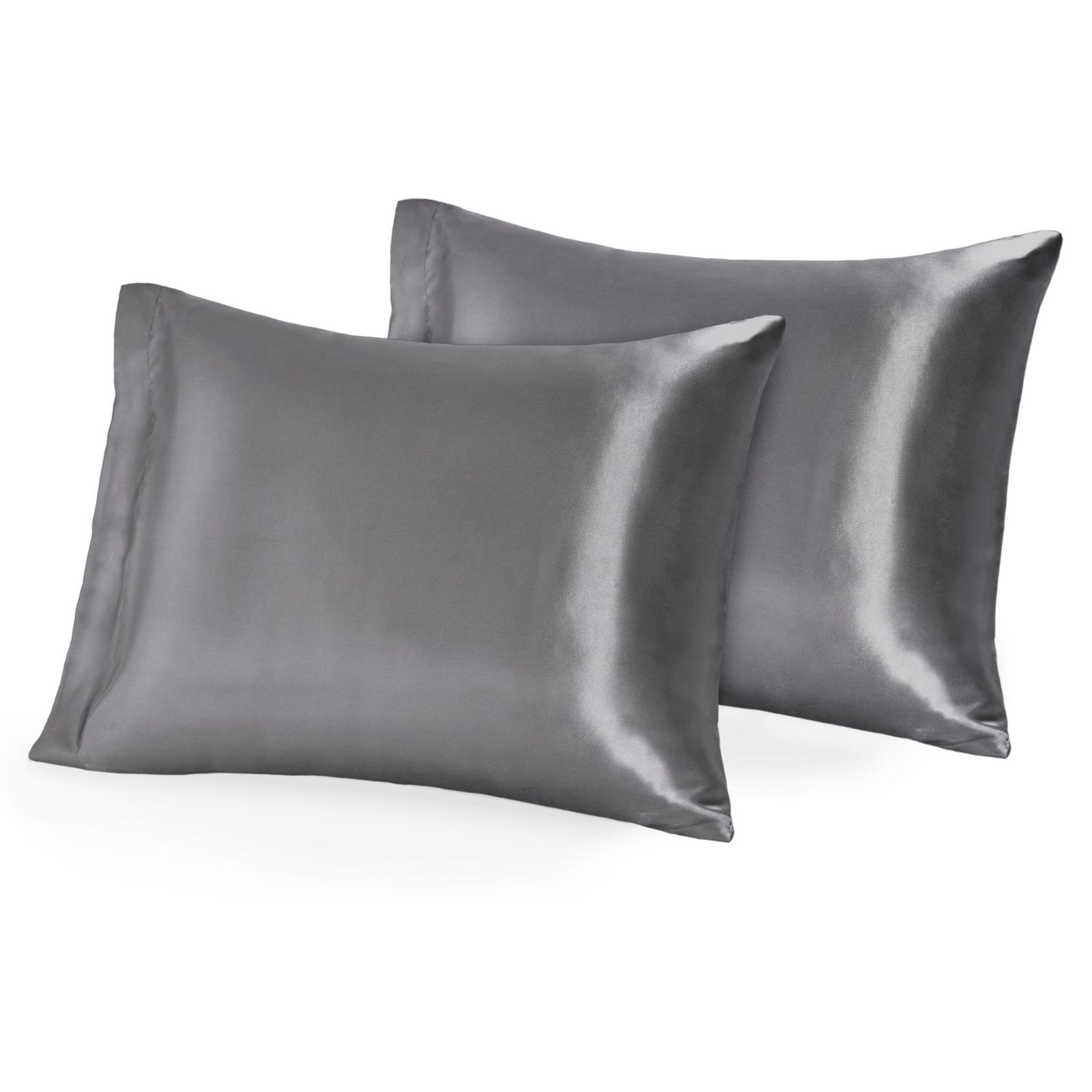 Bare Home Mulberry Silk Pillowcase Set, Zipper Closure, Standard Size