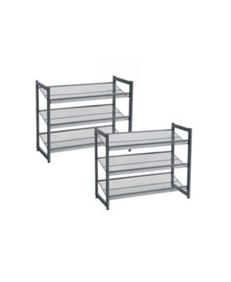 Стеллаж для обуви Slickblue 3-tier Metal Mesh Set Of 2