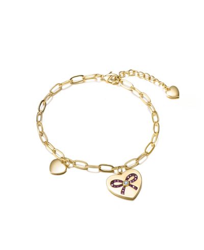 GiGiGirl Kids/Teens Sterling Silver Heart Paper Clip Chain Bracelet