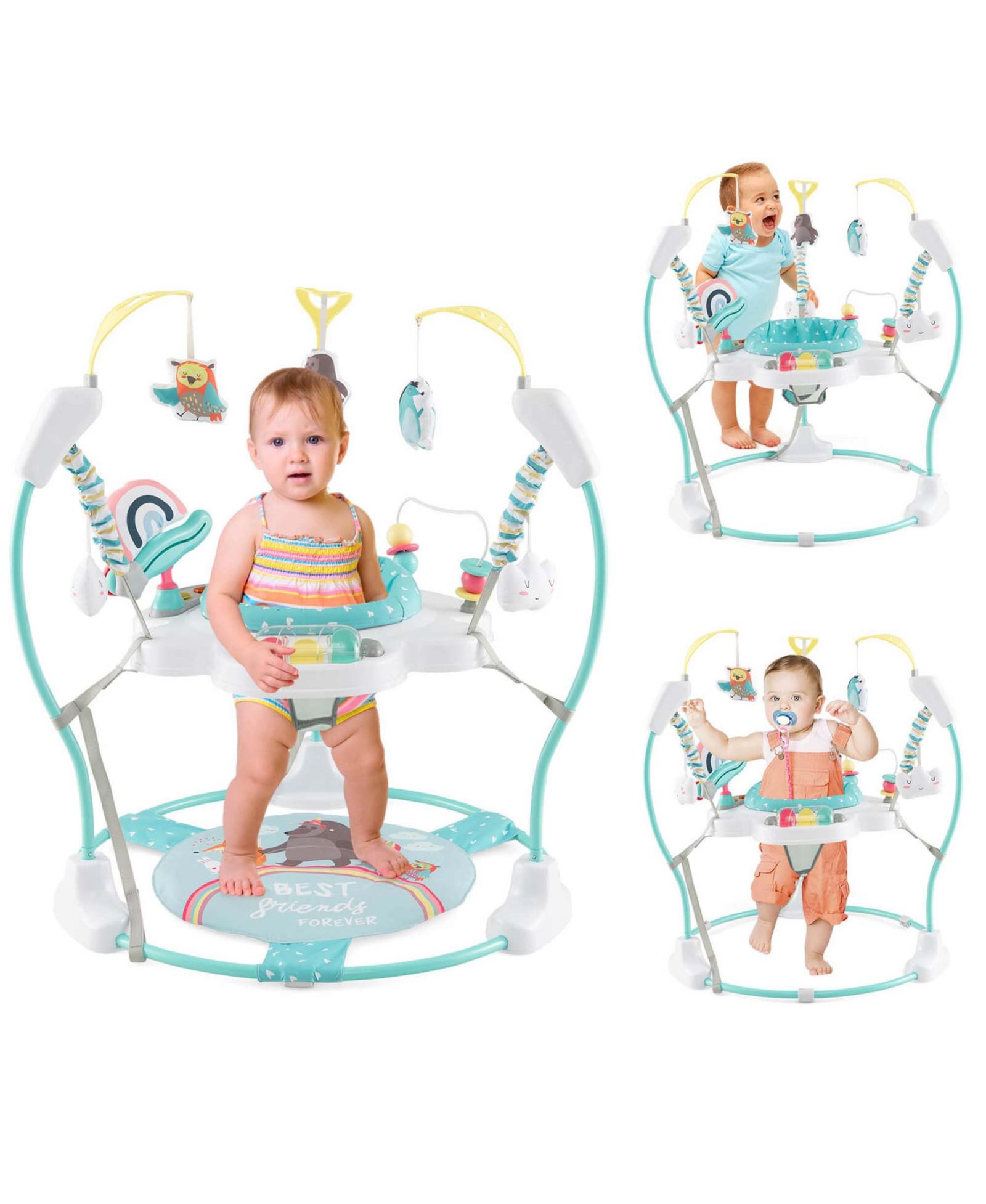 Детский игровой центр Costway Baby Stationary Activity Center с съемной подставкой для ног