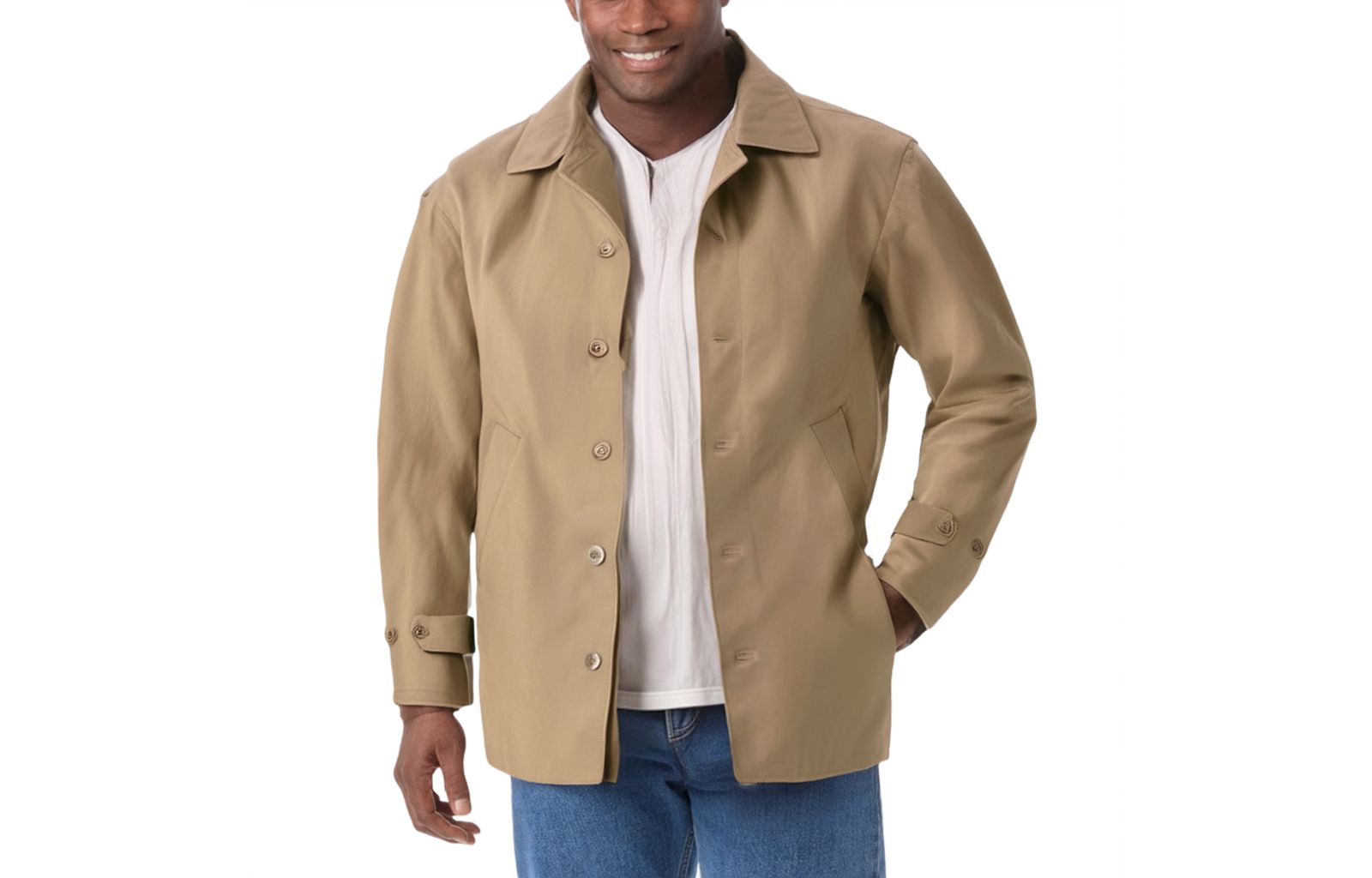 Мужской тренч KingSize Water-Resistant Trench Coat