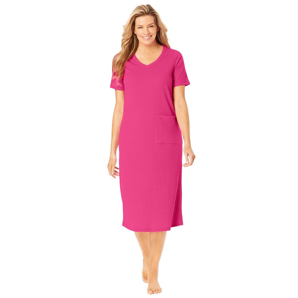 Only Neccessities Plus Size Only Necessities Ribbed Sleepshirt