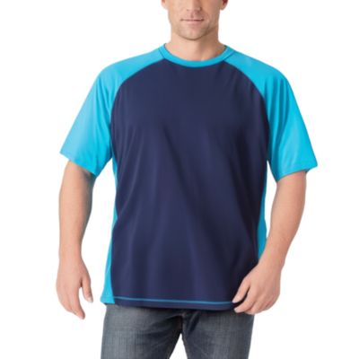 KingSize Big & Tall Raglan Short Sleeve Swim Shirt