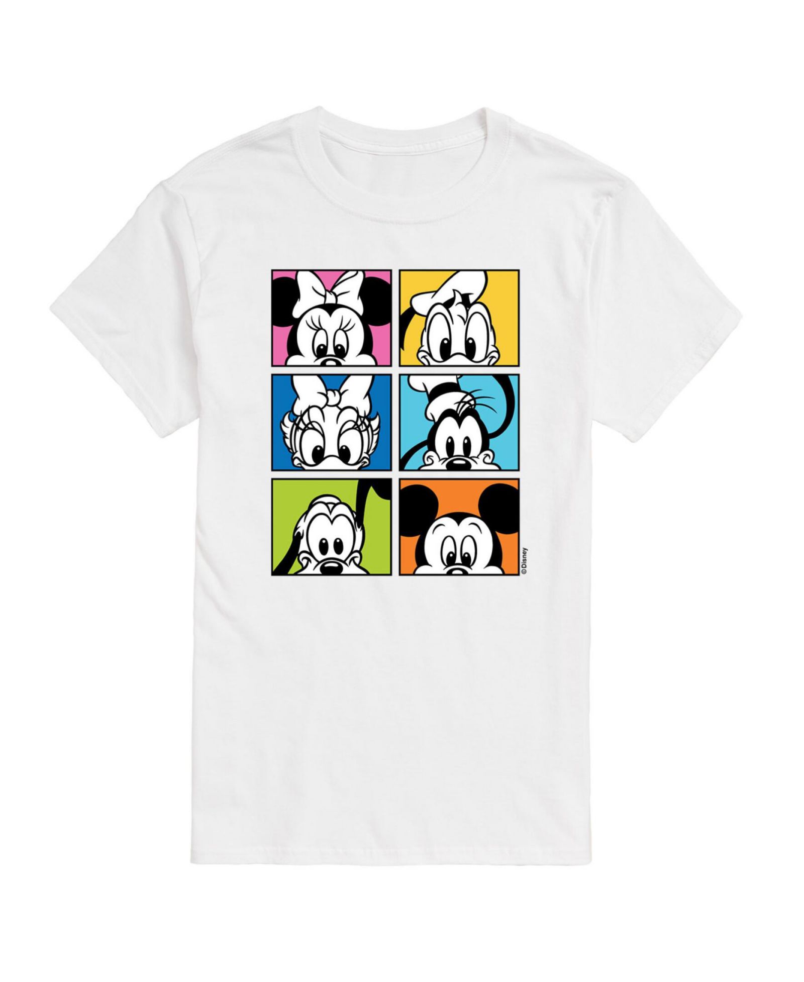 Hybrid Apparel Trendy Juniors Disney grid graphic tee