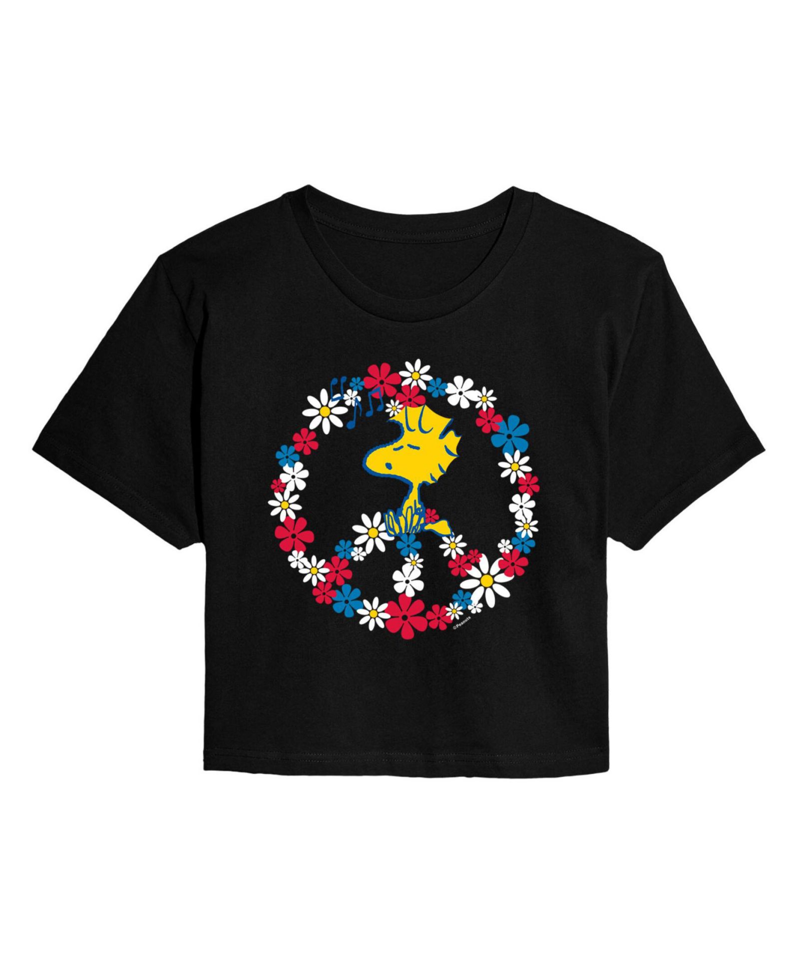 Укороченная футболка Hybrid Apparel Trendy Juniors Woodstock