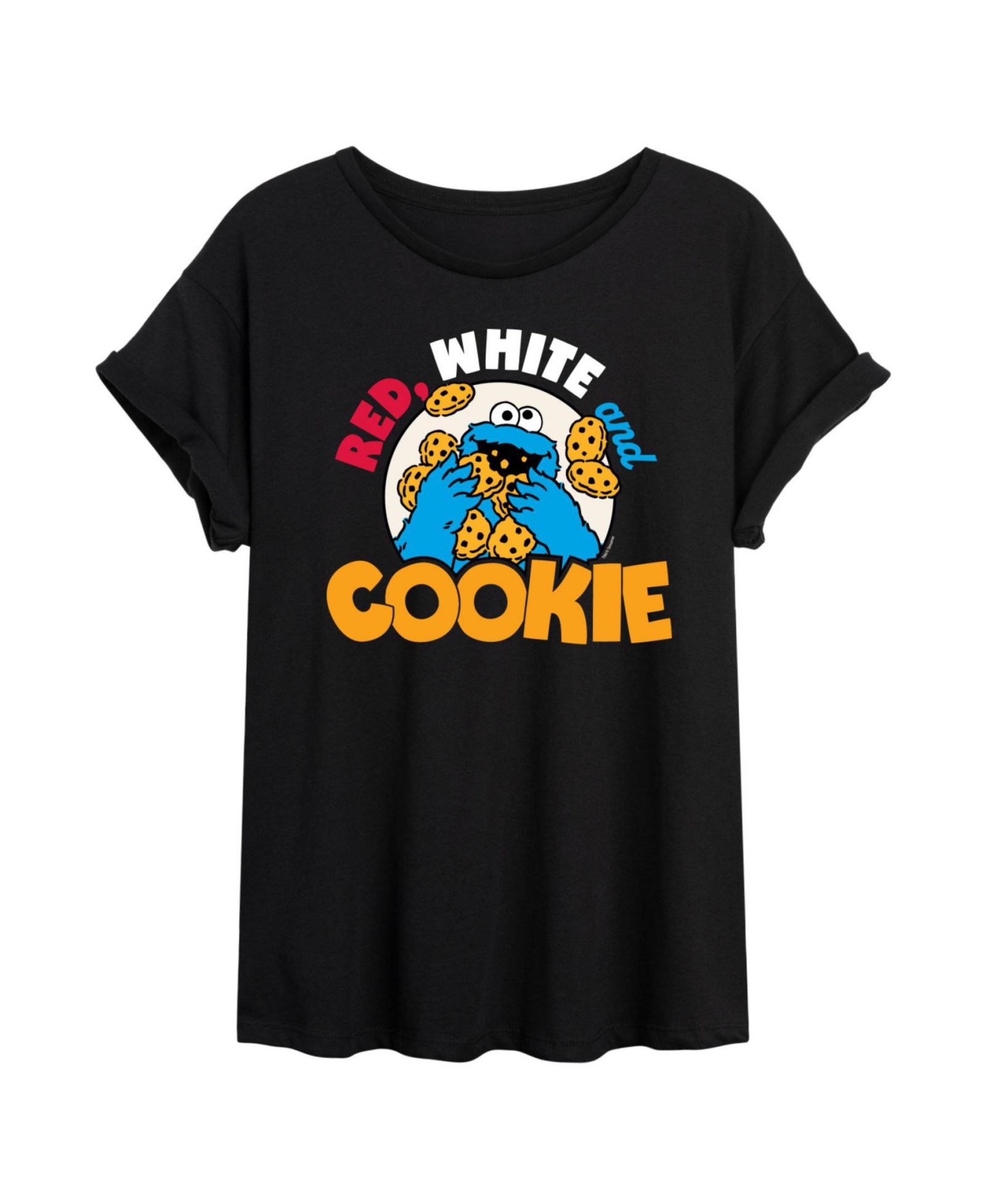 Hybrid Apparel Trendy Juniors Sesame Street Graphic Oversized Tee