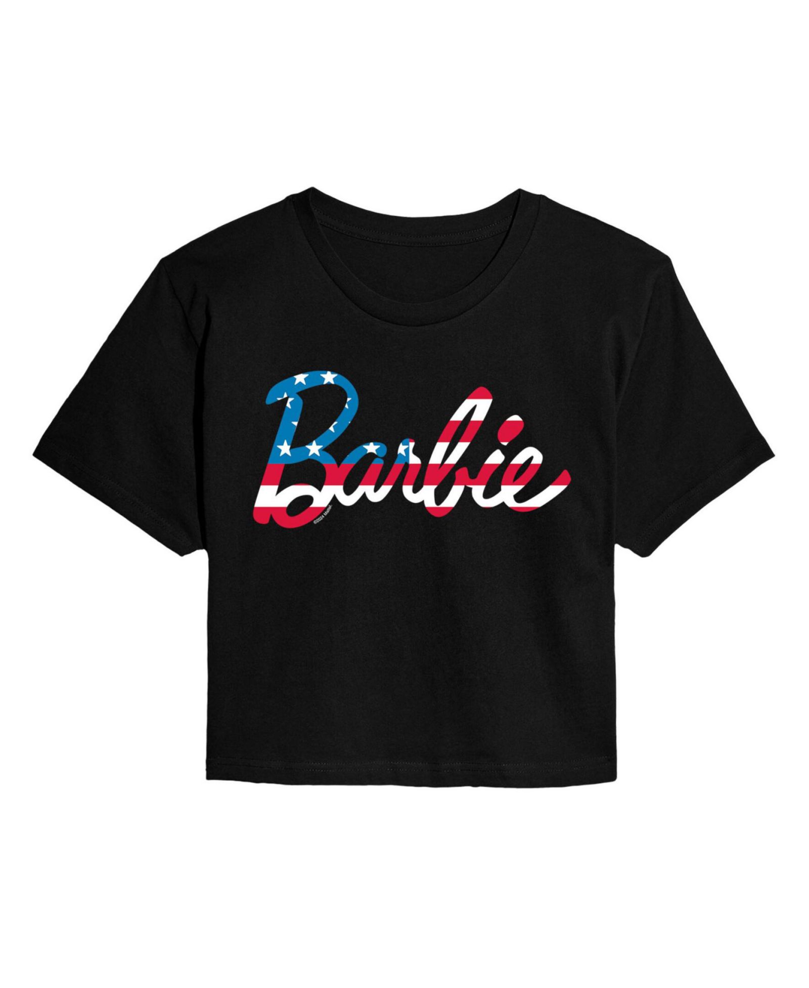 Футболка Hybrid Apparel Barbie Flag Cropped, молодежная