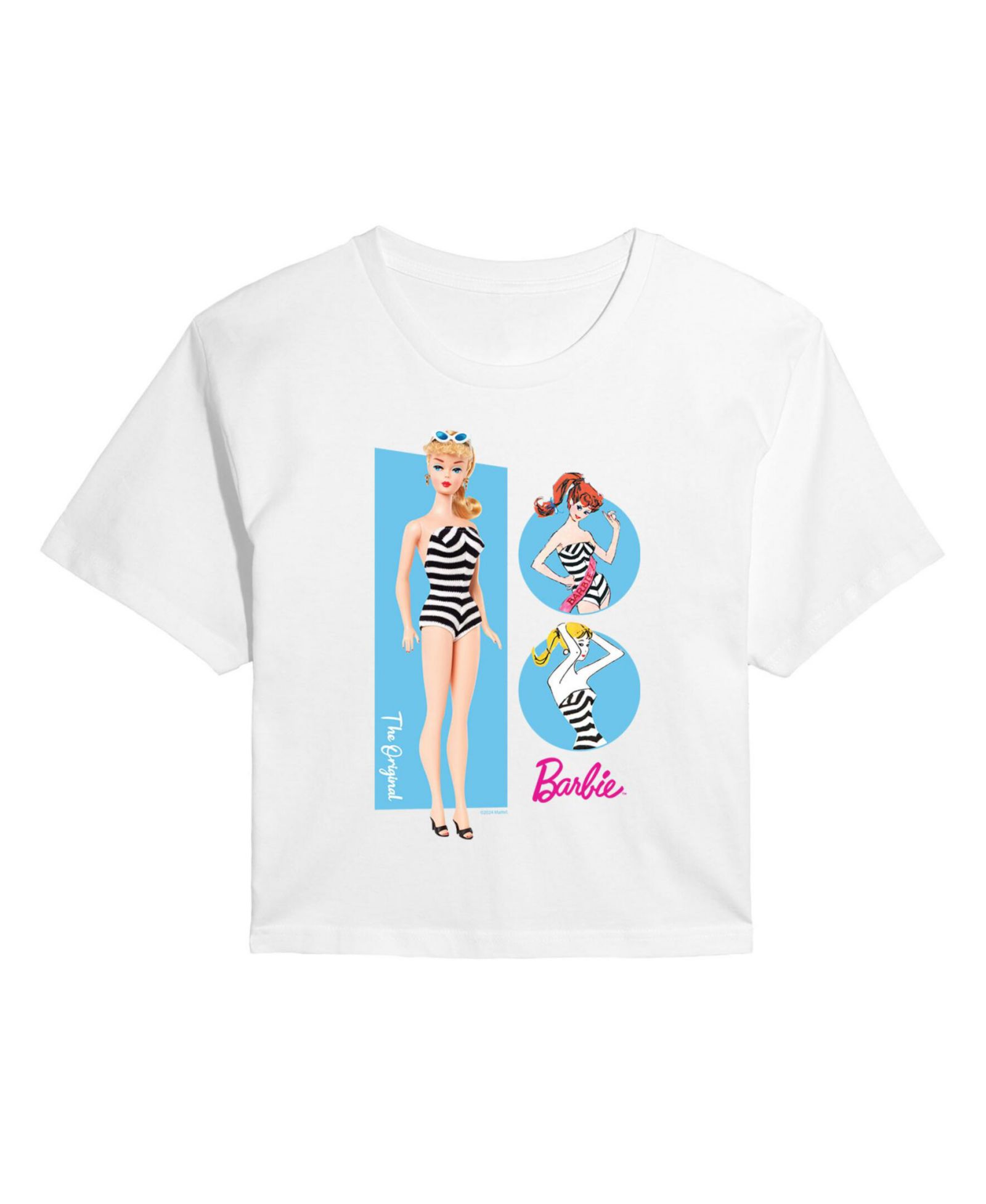 Укороченная футболка Hybrid Apparel Trendy Juniors Barbie Classic