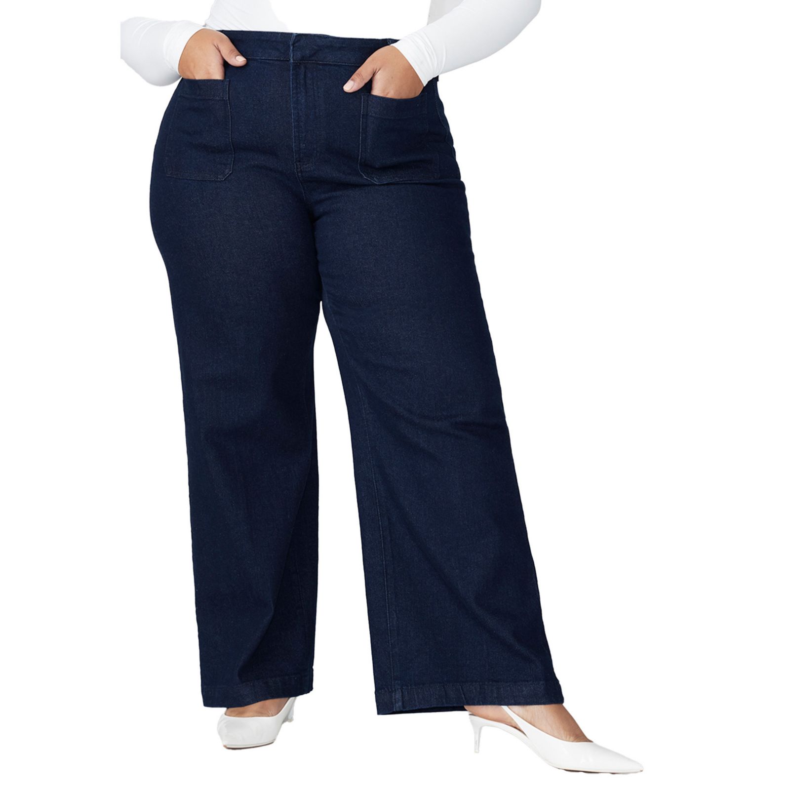 ELOQUII Women's The Trouser Jean