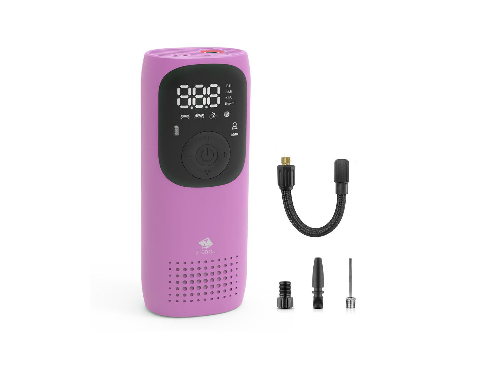 Z-edge Rechargeable Type-C 150PSI Tire Inflator Pump