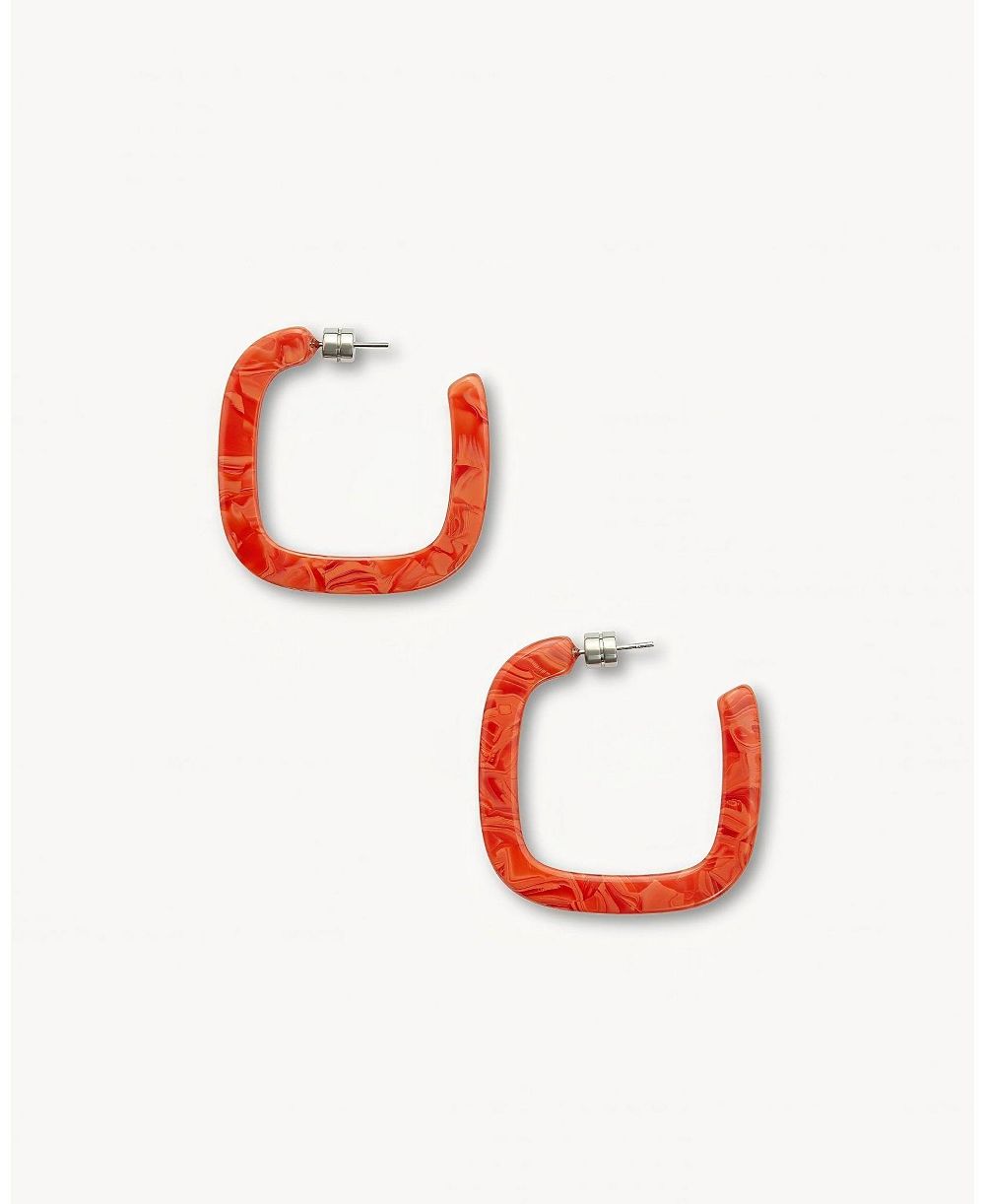Серьги-кольца Machete Midi Square Hoops