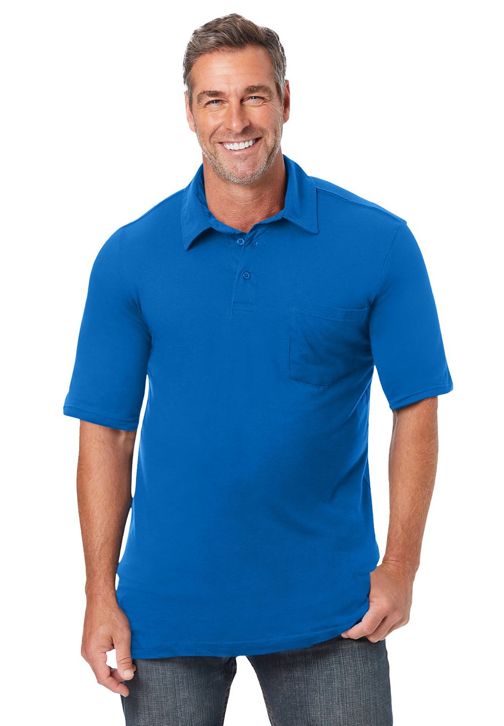 Мужское поло KingSize Shrink-Less Lightweight
