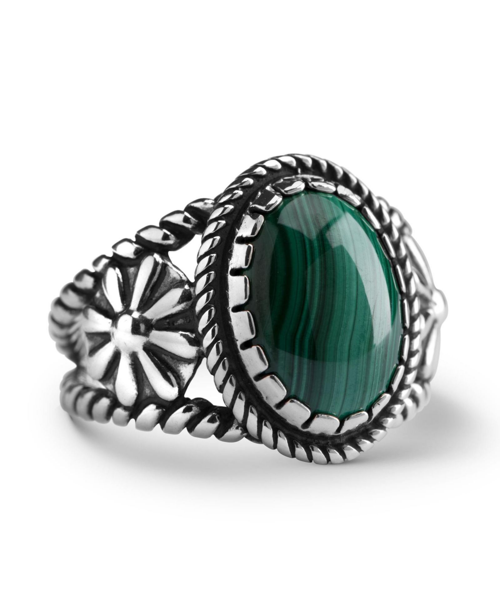American West Jewelry Кольцо с натуральным камнем Flower Design