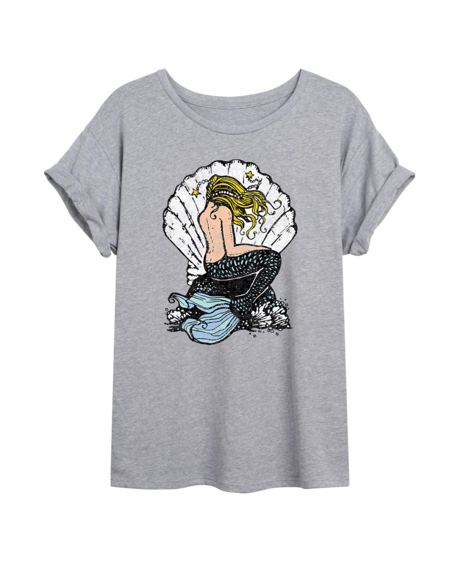 Свободная футболка Hybrid Apparel Trendy Juniors Mermaid Graphic