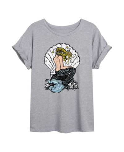 Свободная футболка Hybrid Apparel Trendy Juniors Mermaid Graphic