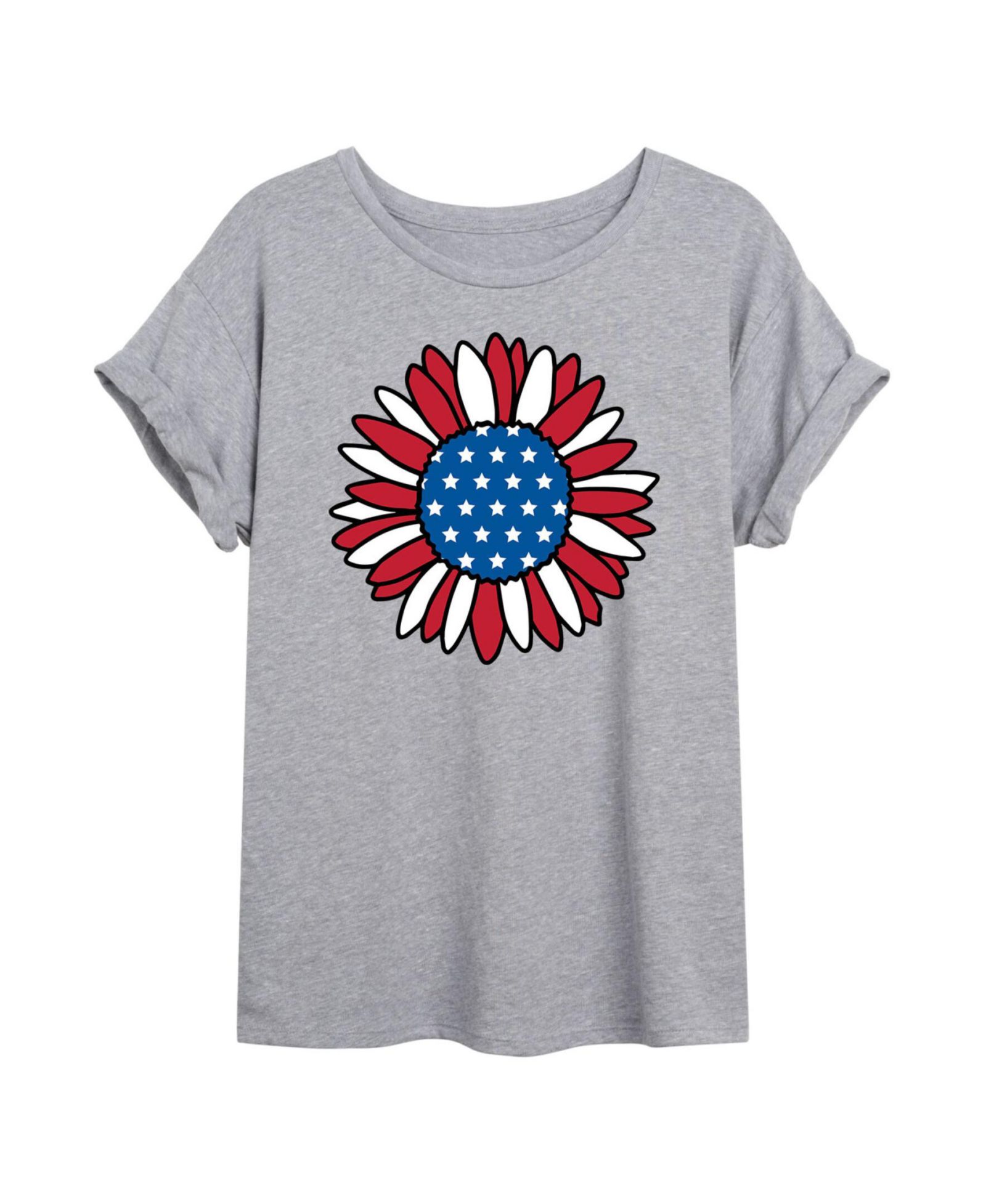 Детская футболка Hybrid Apparel Trendy Juniors Sunflower Graphic Oversized