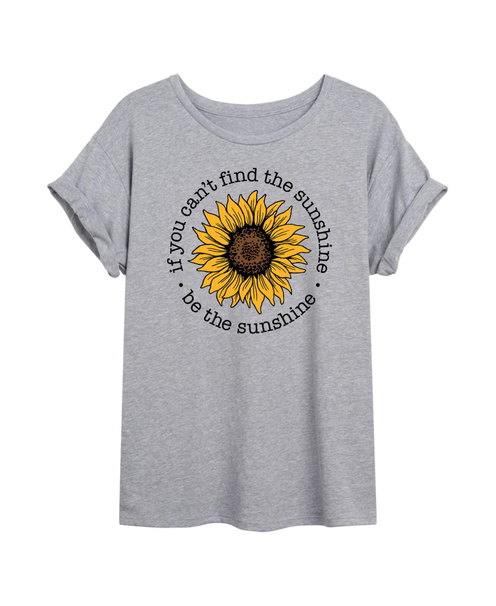 Hybrid Apparel Trendy Juniors Sunshine Graphic Oversized Tee