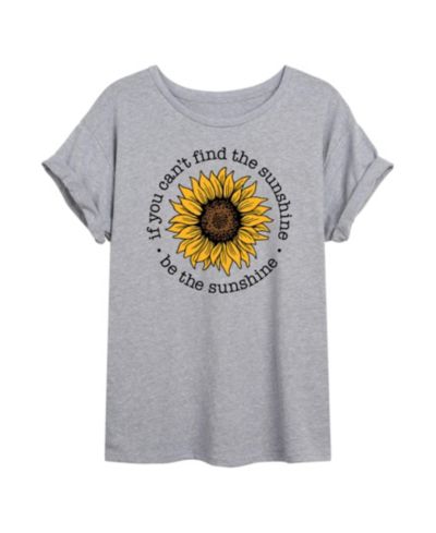 Hybrid Apparel Trendy Juniors Sunshine Graphic Oversized Tee