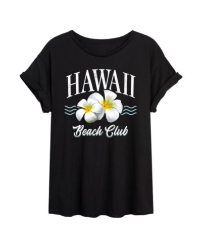 Hybrid Apparel Модная молодежная оверсайз футболка Hawaii Graphic