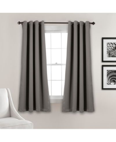 Штора Lush Decor Insulated Grommet Blackout Linen Window Curtain Panel