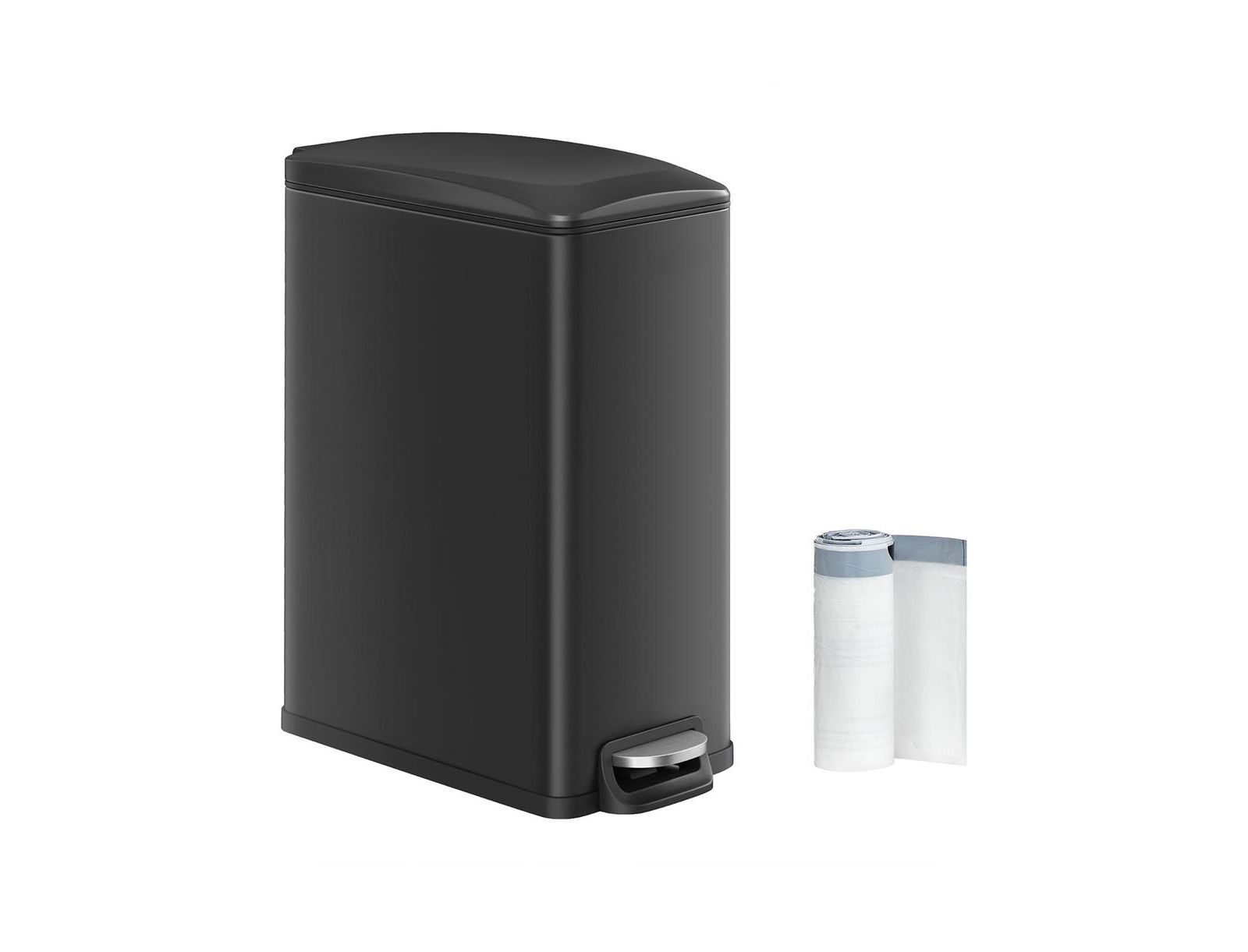 Slickblue 12.7 Gallon Garbage Can With Soft-close Lid