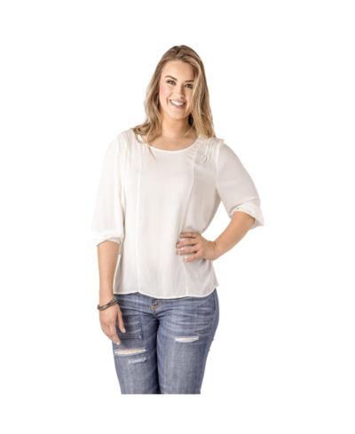 Standards & Practices Women's Plus Size Pull Over Boxy Top