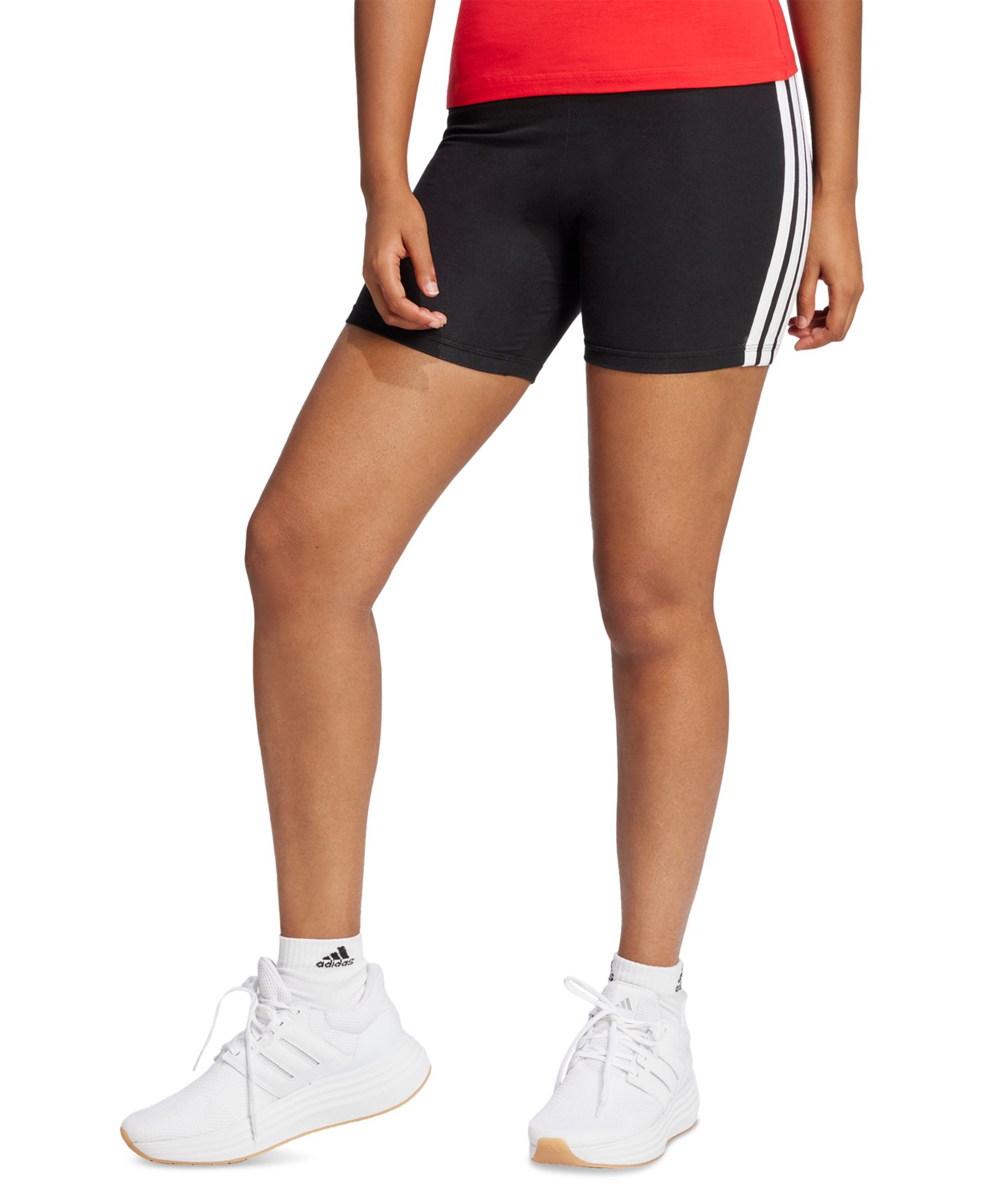 Женские велосипедные шорты adidas Essentials 3-Stripe High-Rise