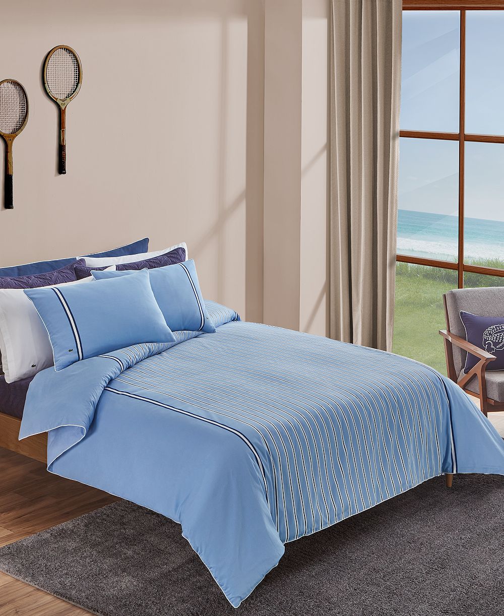 Комплект покрывал Lacoste Home Hollis Stripe, King