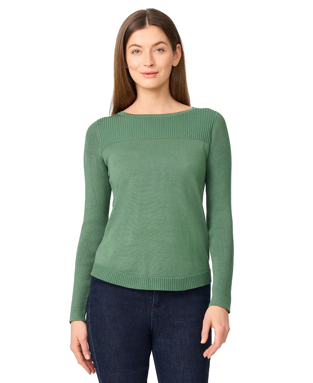 Melissa Paige Women's Boat Neck Long-Sleeve Sweater