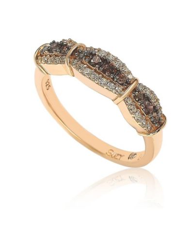 Suzy Levian Sterling Cubic Zirconia Petite & Anniversary Band
