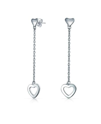 Bling Jewelry серьги с подвесками в форме сердца