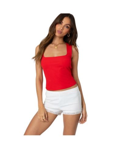 Edikted Women's Essy Square Neck Top