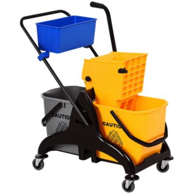 Ведро с отжимом HOMCOM, 26L, с держателем для швабры
