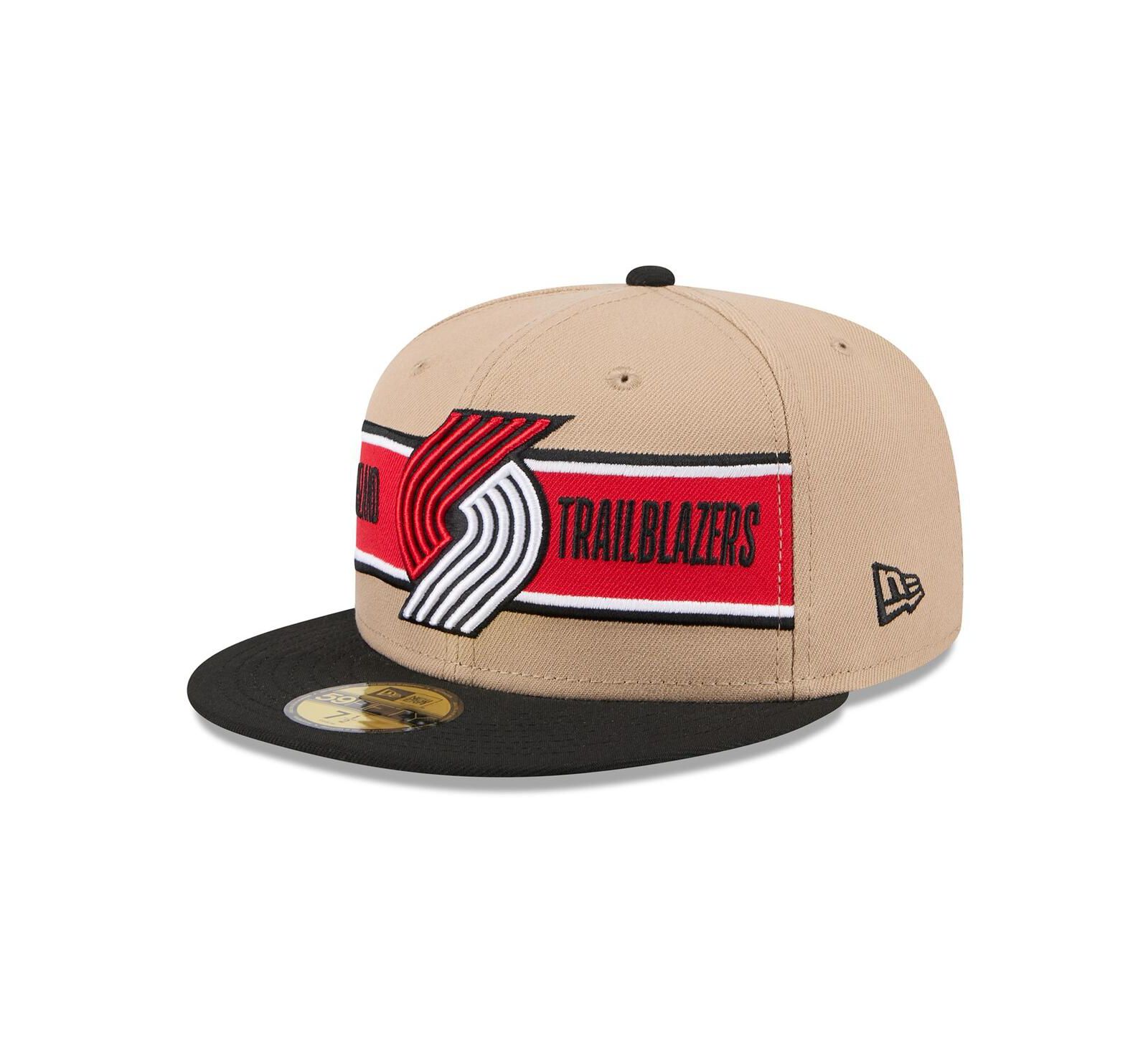 New Era Men's Tan/Black Portland Trail Blazers 2024 NBA Draft 59FIFTY Fitted Hat