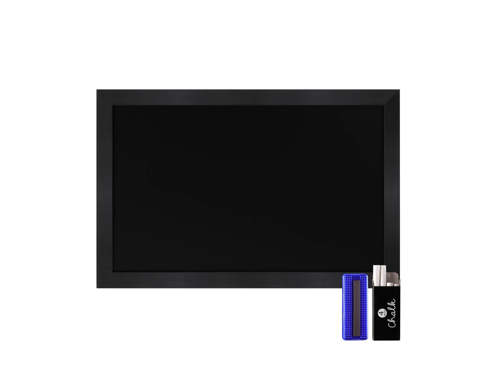 HBCY Creations Wall Mounted Magnetic Chalkboard with Wooden Frame