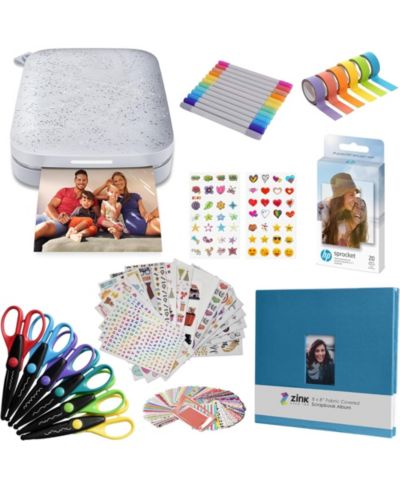 Портативный фотопринтер HP Sprocket 2x3" Instant Photo Printer с набором для скрапбукинга