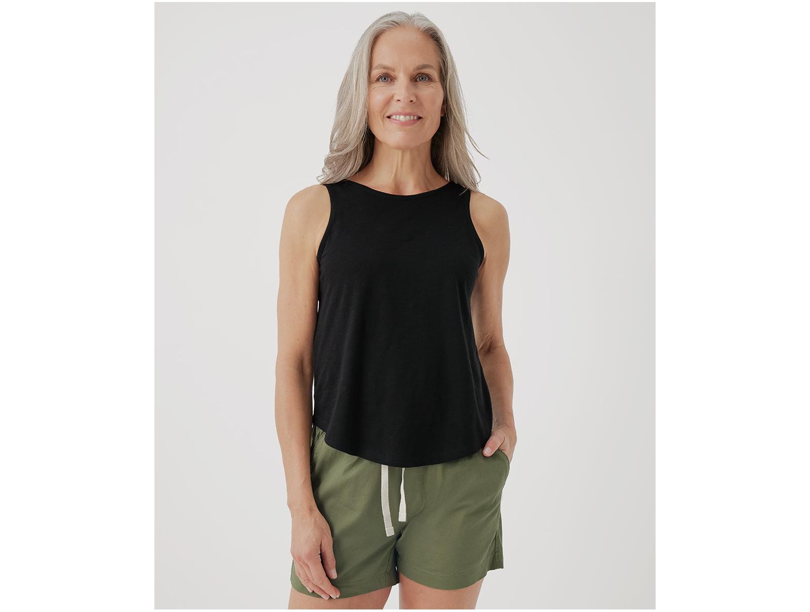 Pact Women's Organic Cotton Featherweight Slub Reversible Tank
