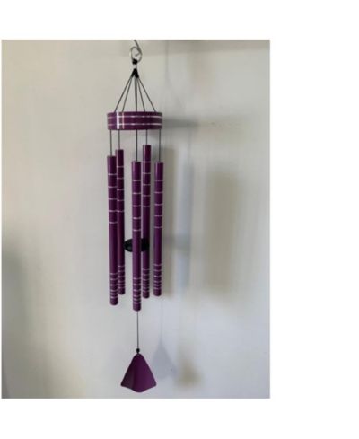 FC Design 40" Long Purple Tuned Traditional Wind Chime Home Decor Perfect Gift for House Warming, Holidays and Birthdays