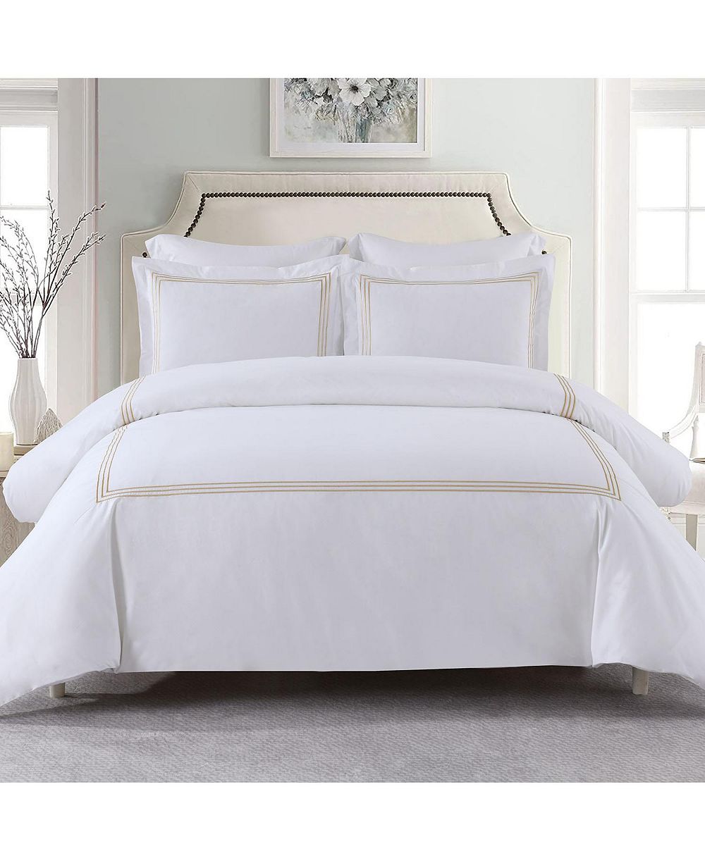 Egyptian Linens набор пододеяльников Adeline из хлопка перкаль, 2 шт., Twin/Twin XL