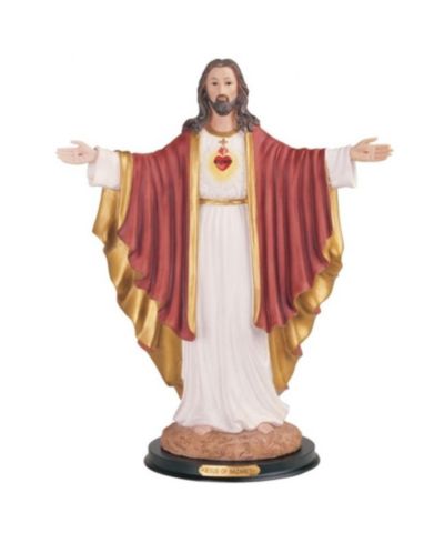 Статуэтка FC Design Sacred Heart of Jesus с открытыми объятиями, религиозный декор для дома