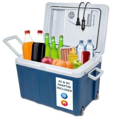 Ivation Electric Cooler & Warmer, 45 L Portable Cooler w/Wheels