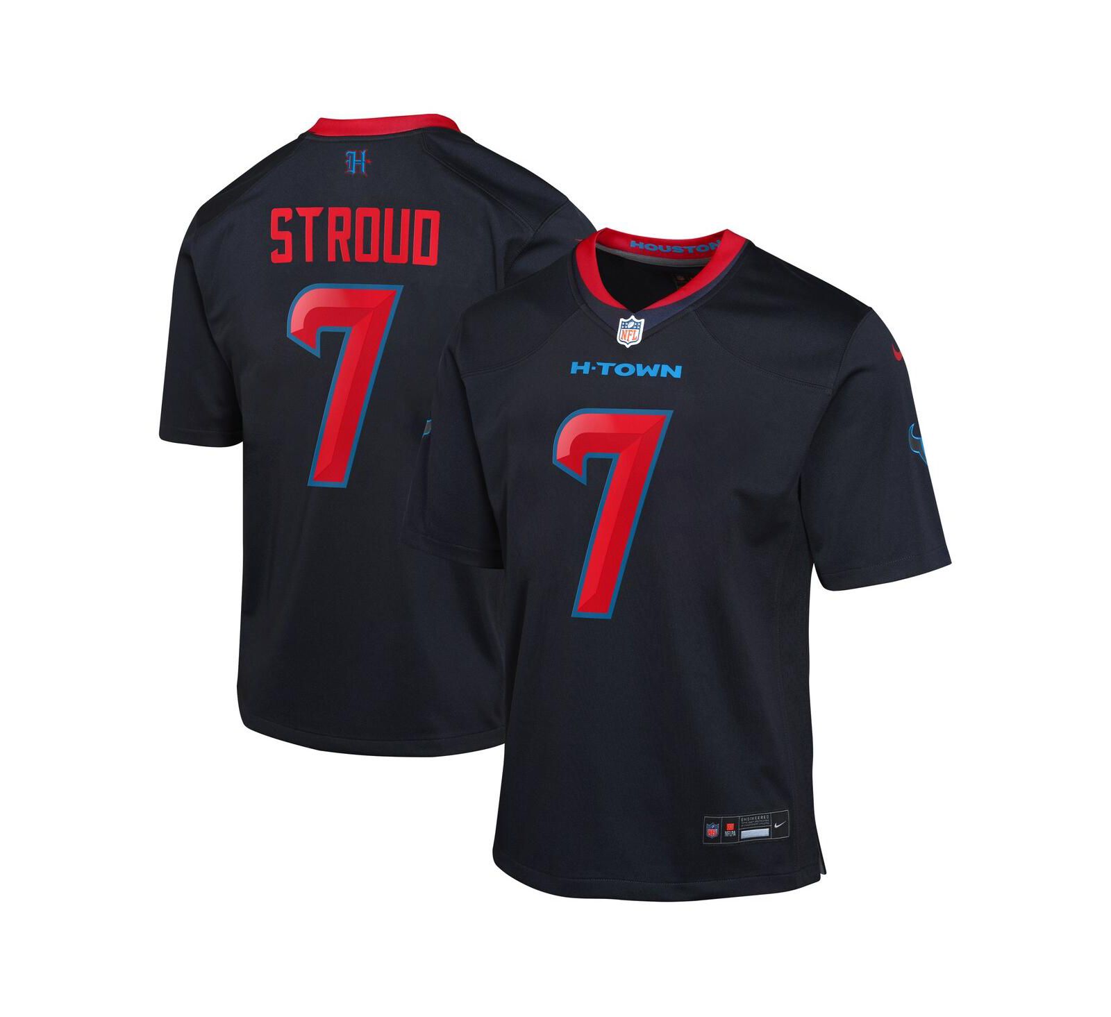 Джерси Nike C.J. Stroud Navy Houston Texans 2nd Alternate Game