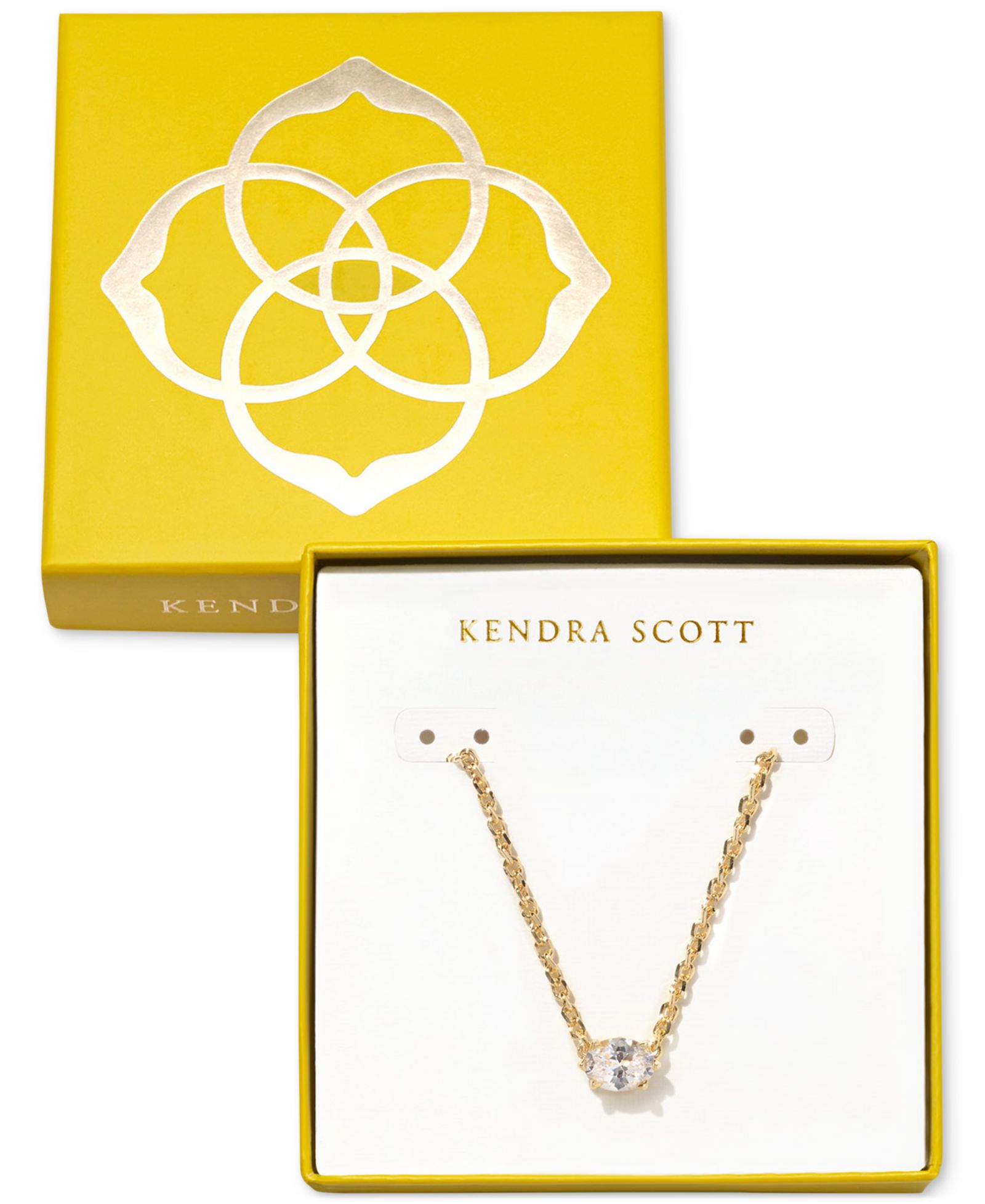 Подвеска Kendra Scott 14k Gold-Plated Cubic Zirconia, 19"