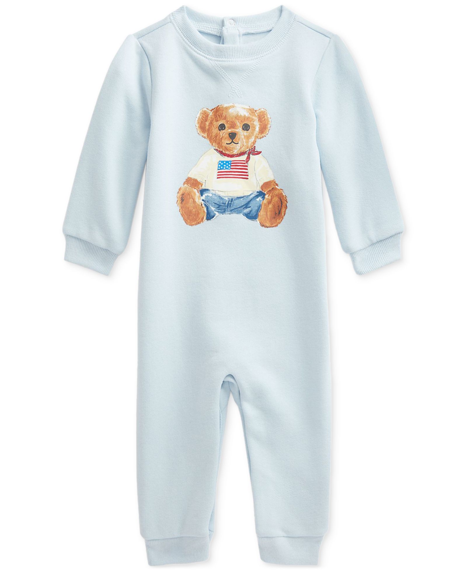 Polo Ralph Lauren Baby Fleece Polo Bear Coverall
