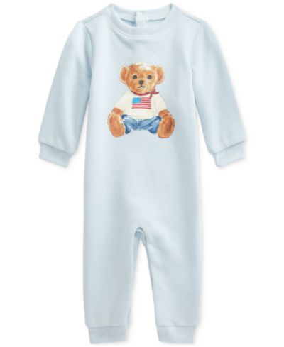 Polo Ralph Lauren Baby Fleece Polo Bear Coverall