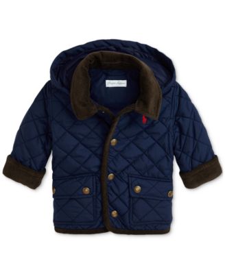 Куртка Polo Ralph Lauren Baby Boys Corduroy-Trim Barn Jacket со съемным капюшоном