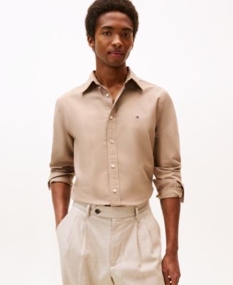 Tommy Hilfiger Мужская классическая рубашка Oxford