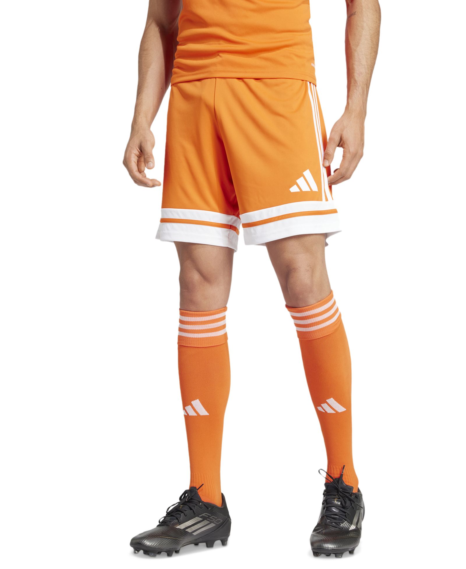 adidas Men's Regular-Fit Squad 25 Logo Shorts