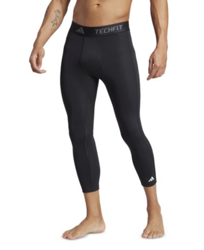Мужские компрессионные тренировочные легинсы adidas Techfit 3/4