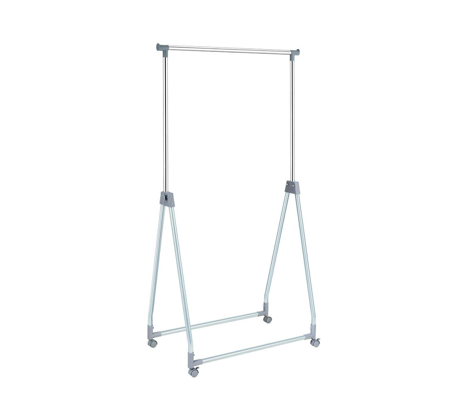 SUGIFT Extendable Foldable Heavy Duty Clothing Rack with Hanging Rod